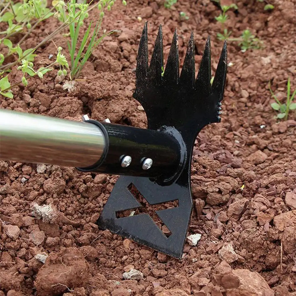 2-in-1 Long Handle Weed Puller & Hoe Tool – Adjustable & Durable