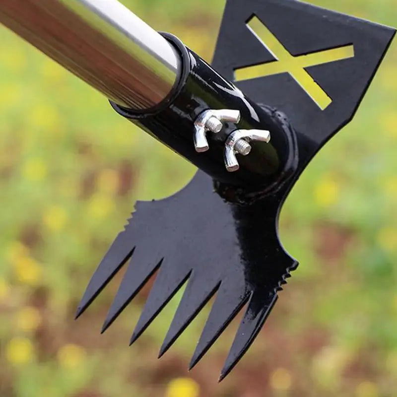 2-in-1 Long Handle Weed Puller & Hoe Tool – Adjustable & Durable