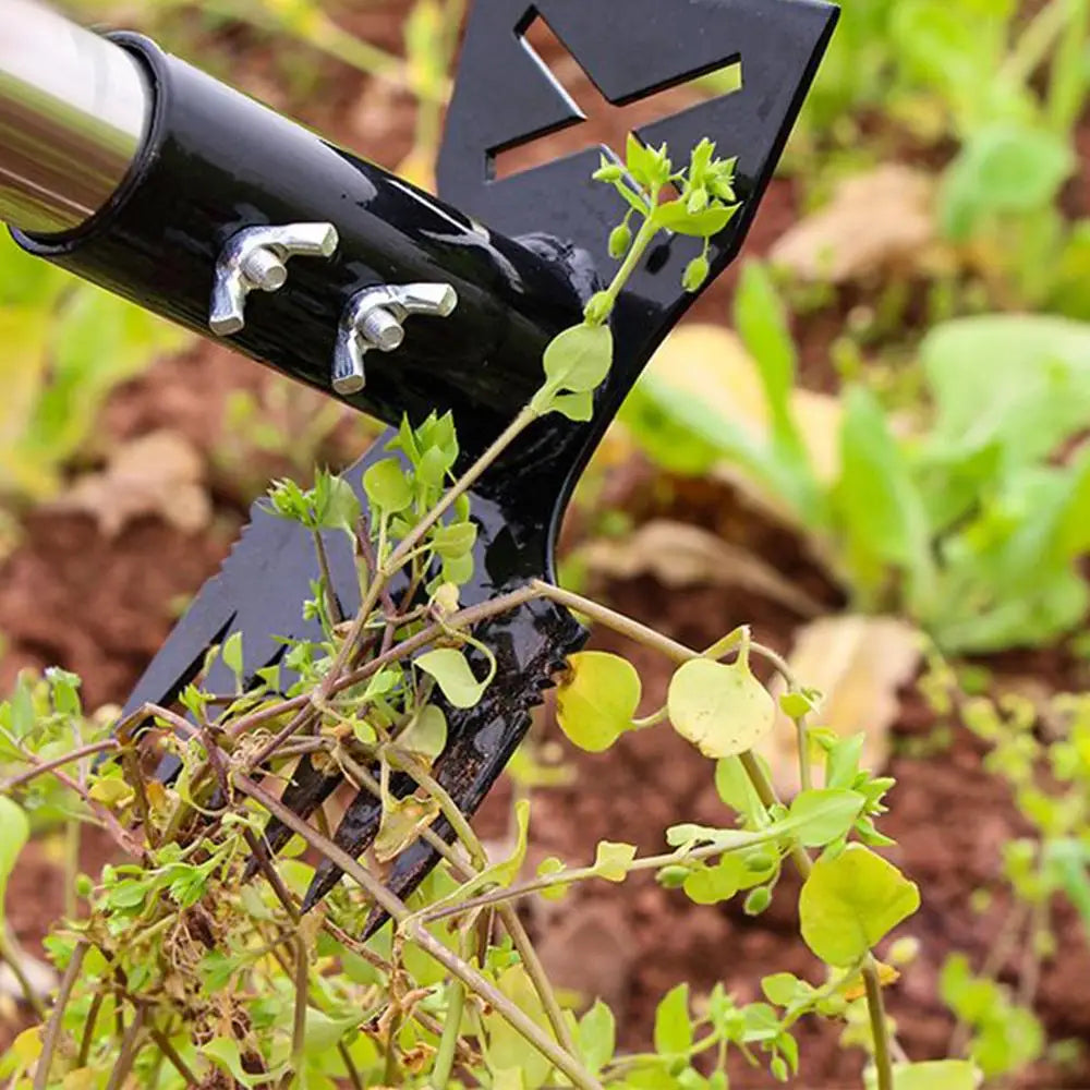 2-in-1 Long Handle Weed Puller & Hoe Tool – Adjustable & Durable