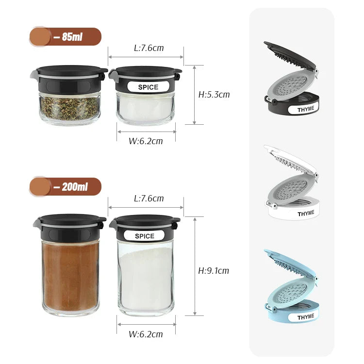 2 Layer Rotating Spice Rack with 12 Jars – Kitchen Spice Organizer