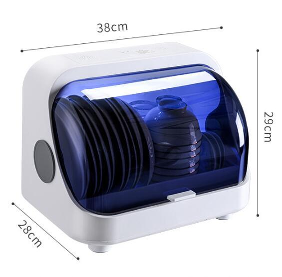 Tableware Disinfection Cabinet with Drying & Sterilization – USB Rechargeable Multi-Function Dish Rack for Hygienic Kitchen Storage
