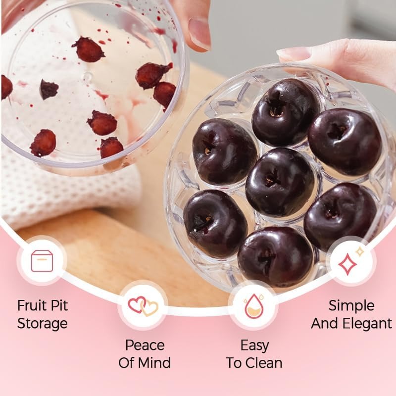 7-Hole Cherry Pitter Tool – Fast, Easy, and Mess-Free Pit Removal