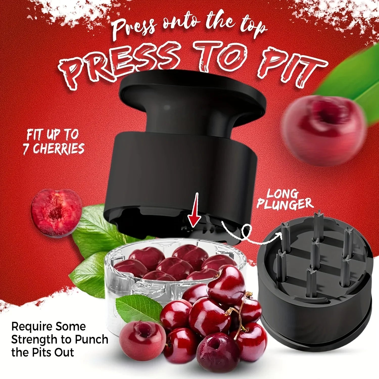 7-Hole Cherry Pitter Tool – Fast, Easy, and Mess-Free Pit Removal