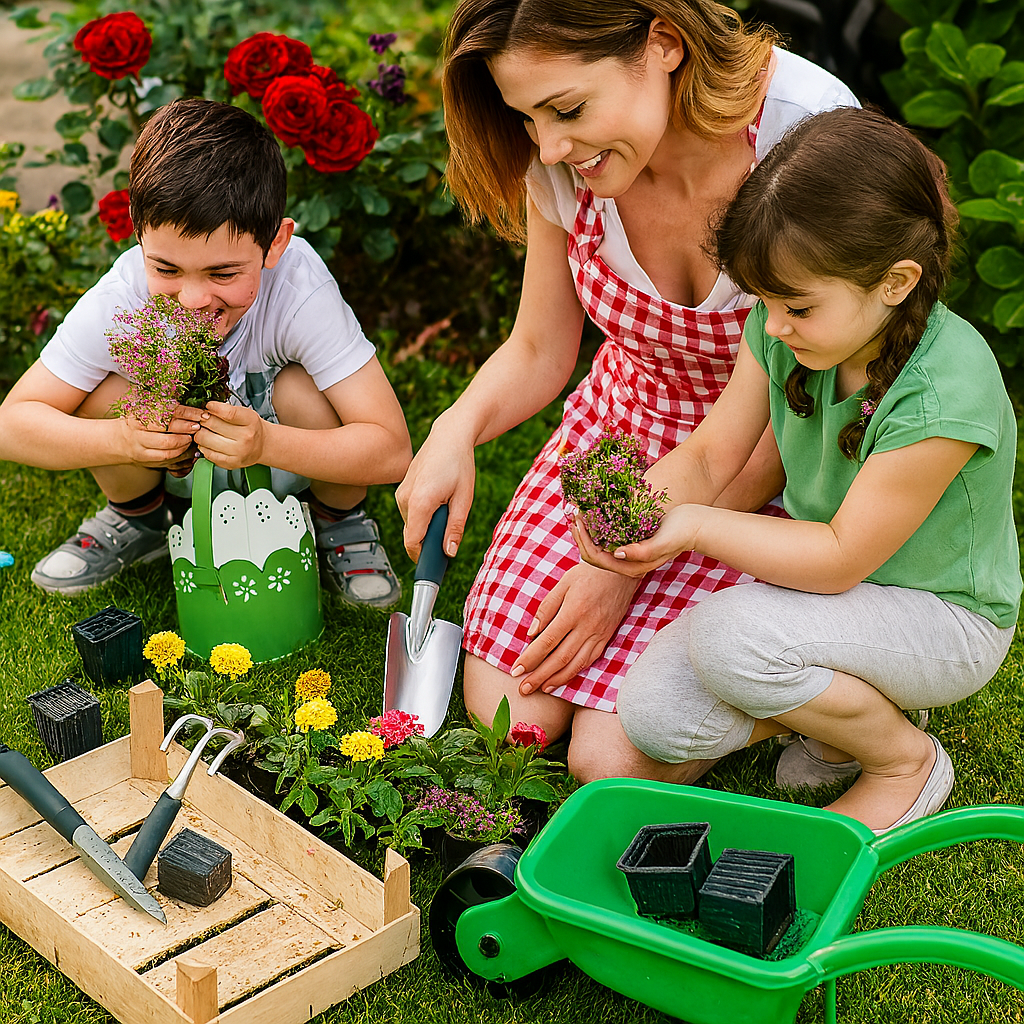 7-Piece Garden Tools with Storage Bag  – Ergonomic Handles & Strong