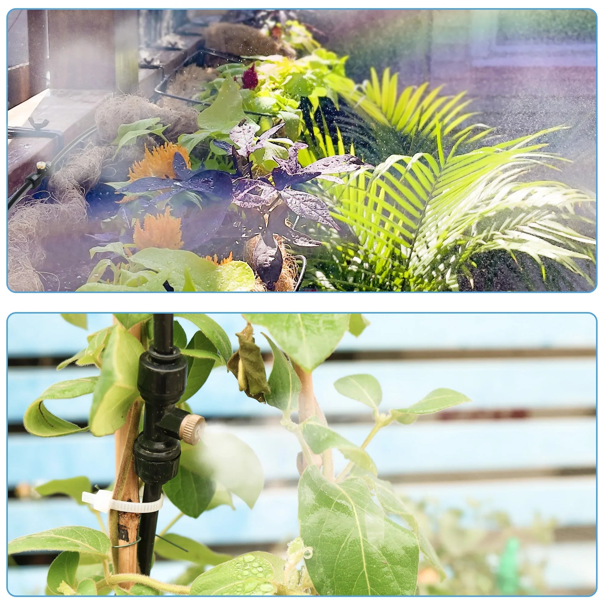 Metal Misting Cooling System – Outdoor Garden & Patio Mist Kit