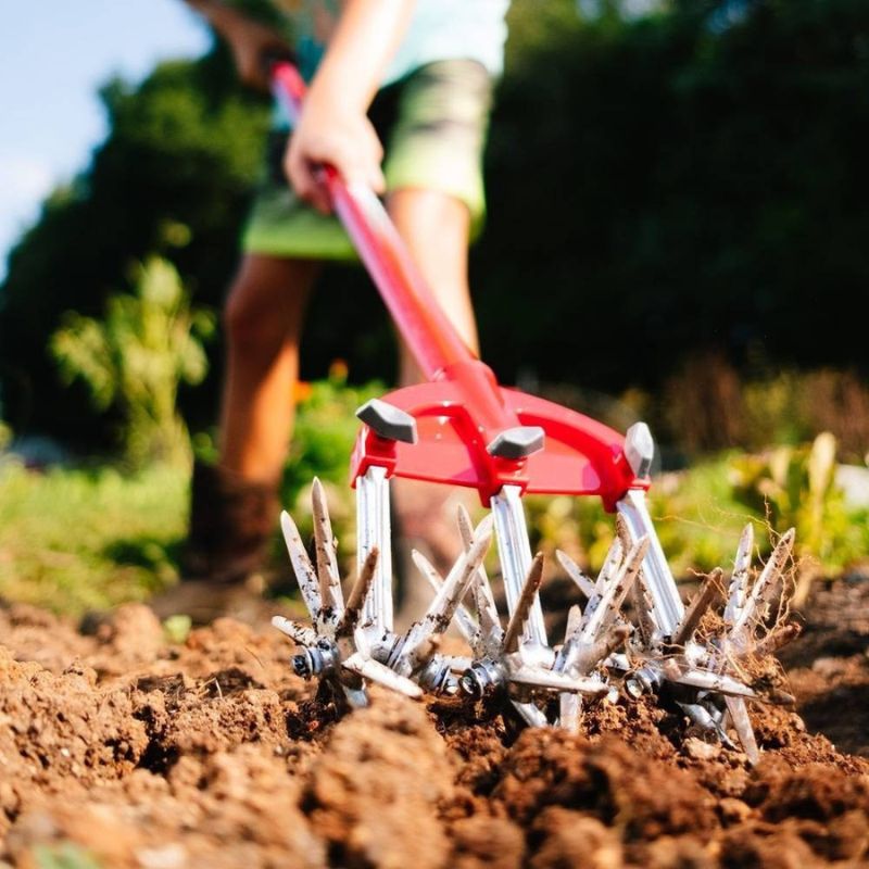 Adjustable Garden Cultivator – Long Handle, Rust-Proof & Easy Weed Removal