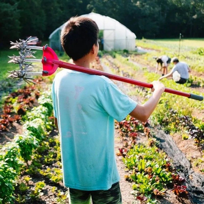 Adjustable Garden Cultivator – Long Handle, Rust-Proof & Easy Weed Removal