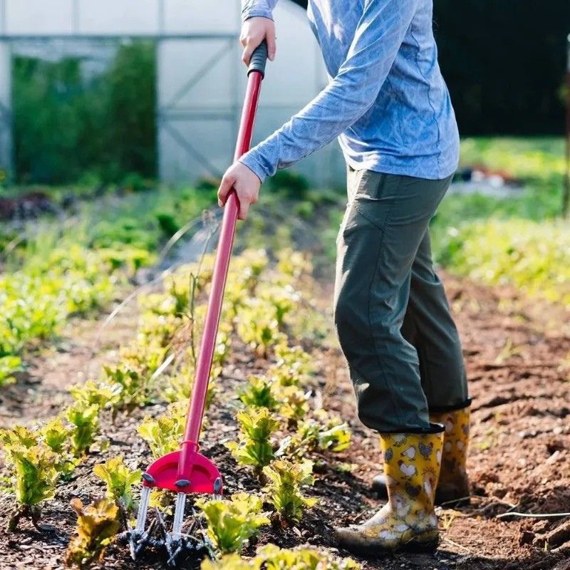 Adjustable Garden Cultivator – Long Handle, Rust-Proof & Easy Weed Removal