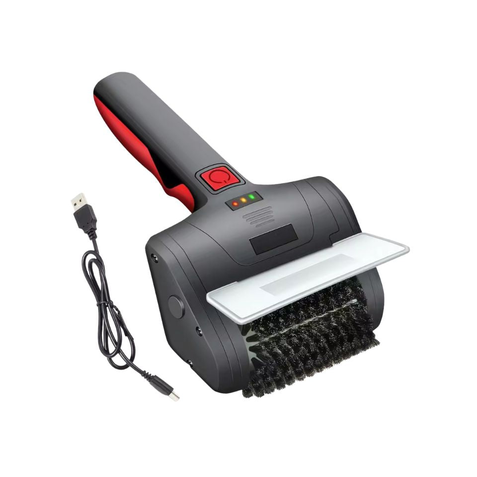 Cordless Electric Grill Scrub Brush – Rechargeable BBQ Cleaning Tool with Stainless Steel Bristles