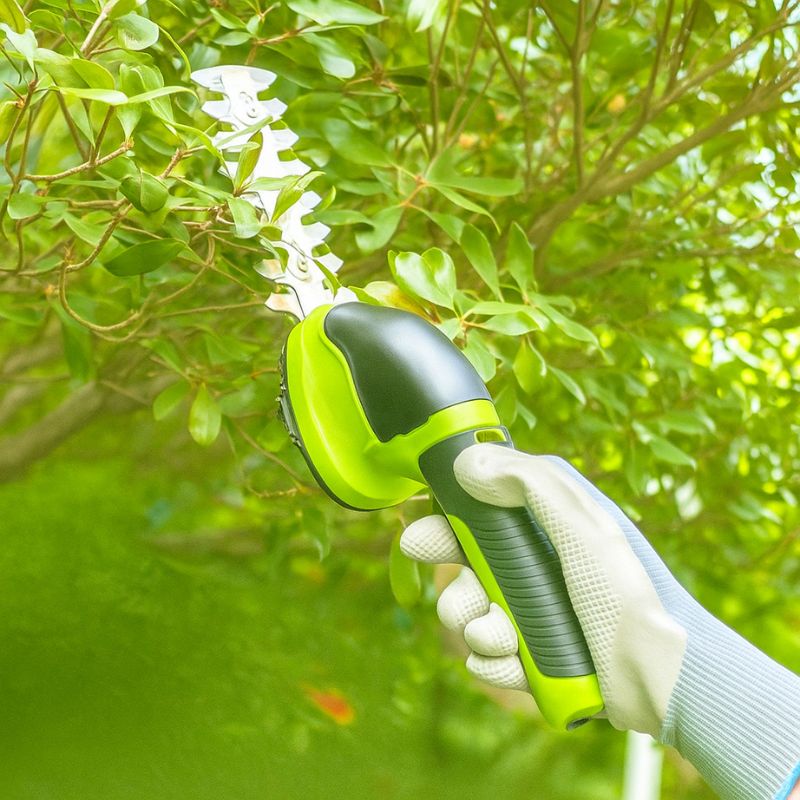 Cordless Grass & Shrub Trimmer – 2 in 1 Rechargeable Cutter