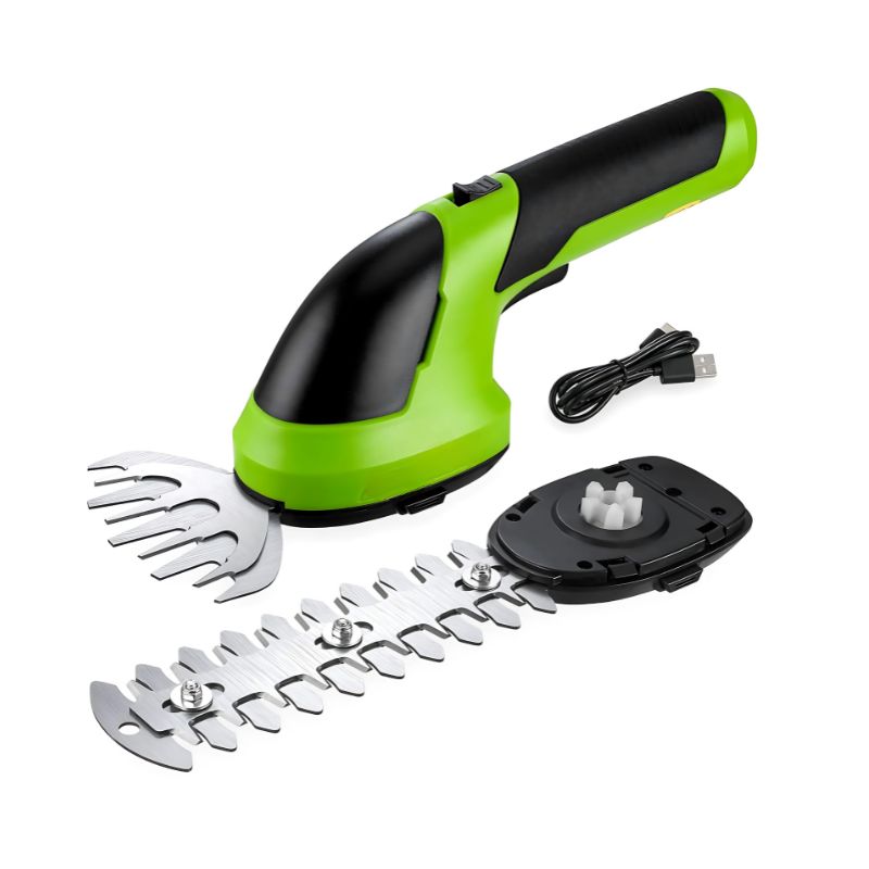 Cordless Grass & Shrub Trimmer – 2 in 1 Rechargeable Cutter