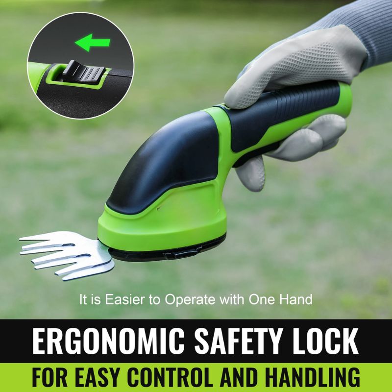 Cordless Grass & Shrub Trimmer – 2 in 1 Rechargeable Cutter