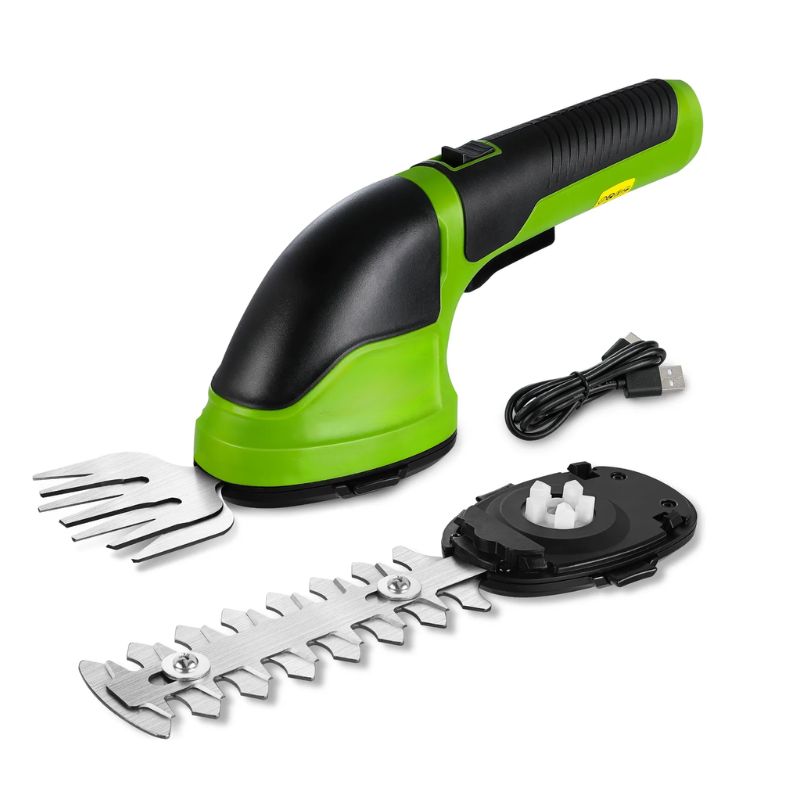 Cordless Grass & Shrub Trimmer – 2 in 1 Rechargeable Cutter