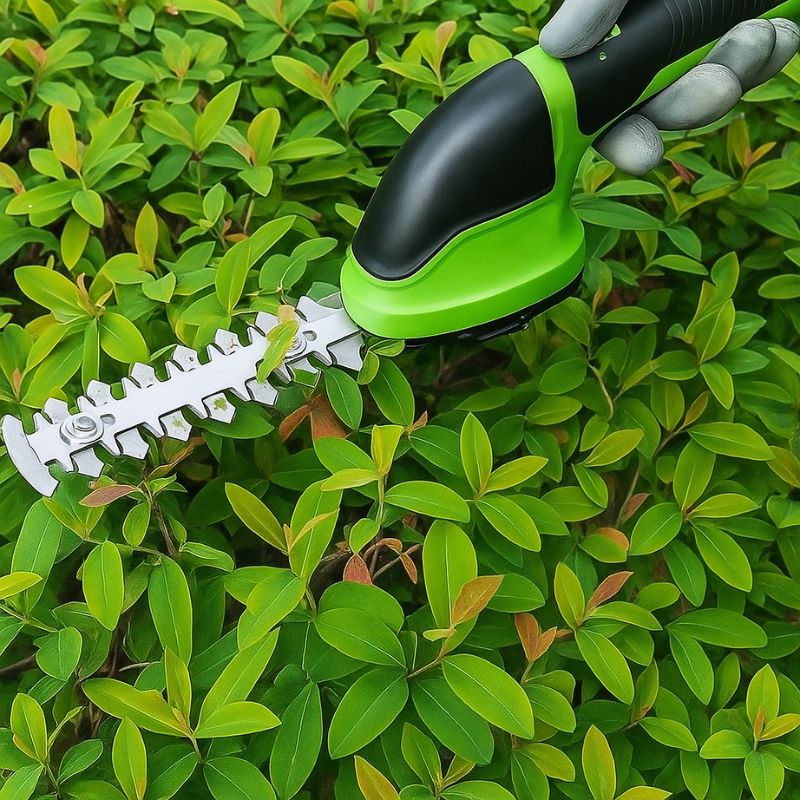 Cordless Grass & Shrub Trimmer – 2 in 1 Rechargeable Cutter