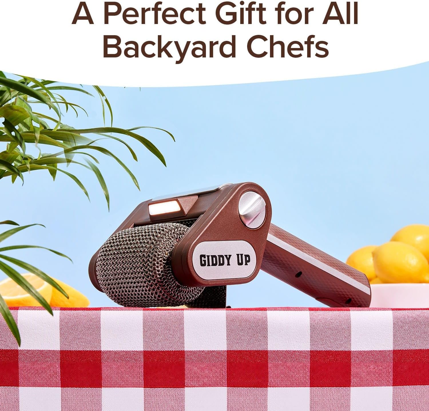 Cordless Rechargeable Grill Brush – 350 RPM Stainless Steel Roller BBQ Cleaner with LED Light