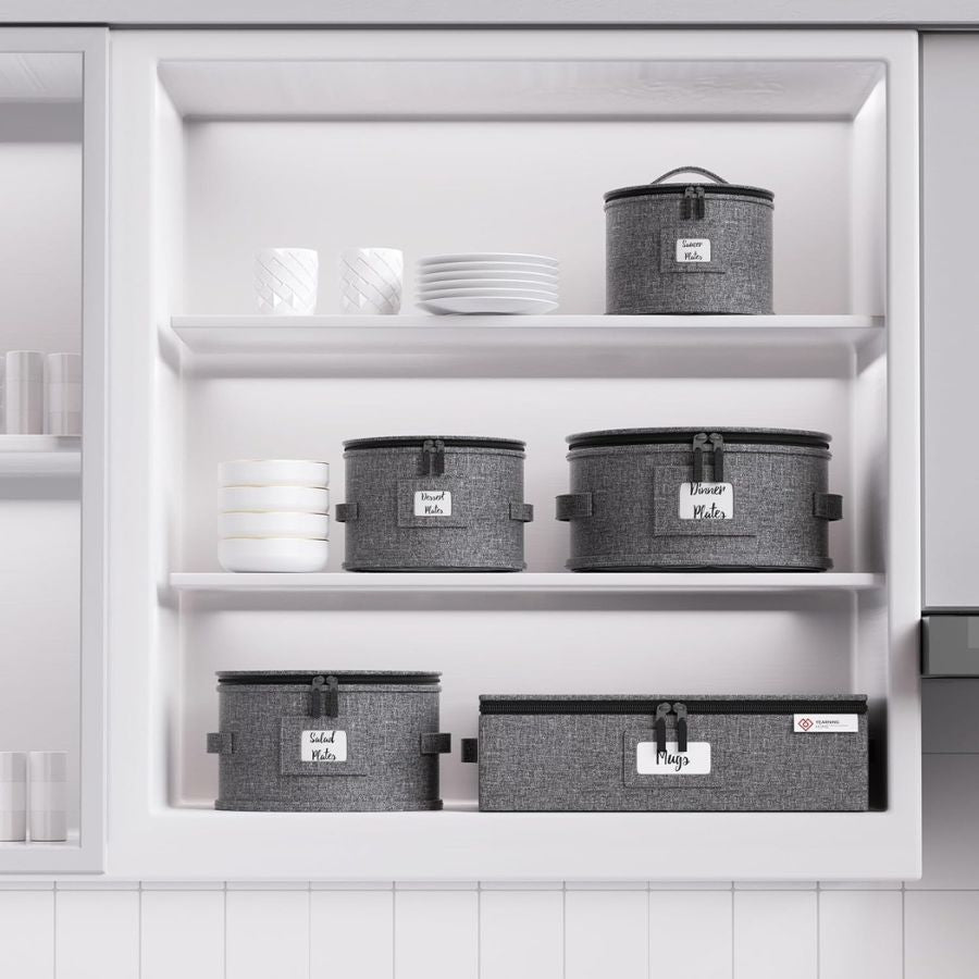 Dinnerware Storage Boxes – Plates, Glasses & Mug Protectors