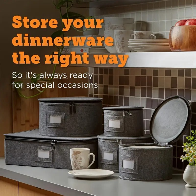Dinnerware Storage Boxes – Plates, Glasses & Mug Protectors