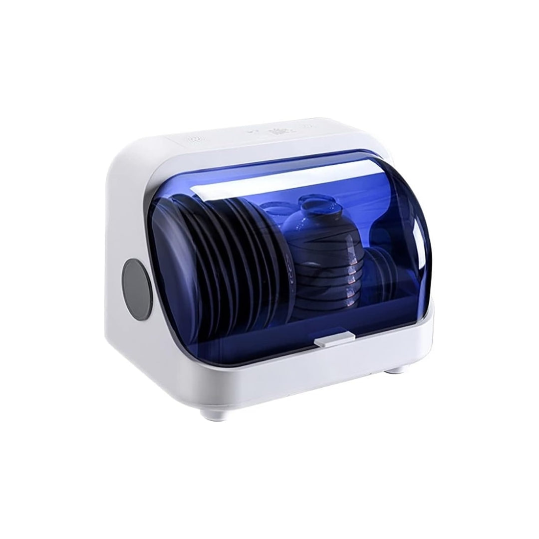 Tableware Disinfection Cabinet with Drying & Sterilization – USB Rechargeable Multi-Function Dish Rack for Hygienic Kitchen Storage