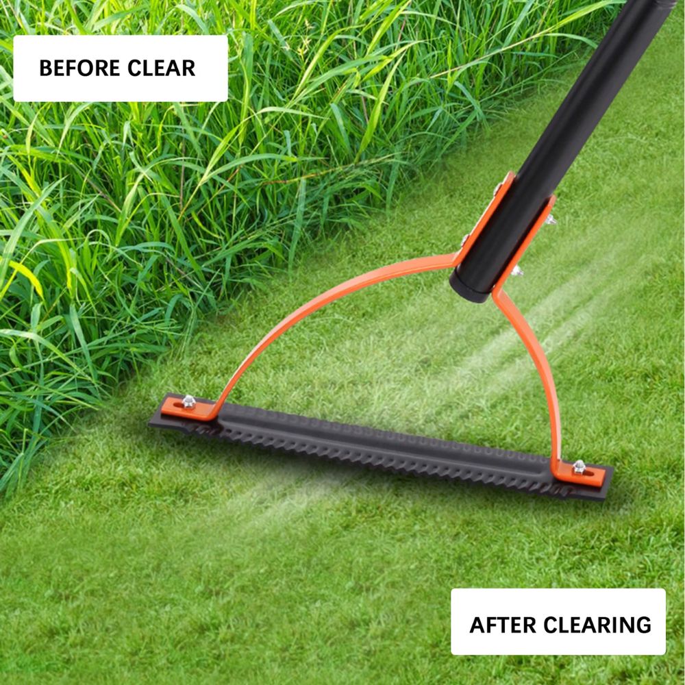 Double Edged Grass Whip – Long Handle Manual Grass & Weed Cutter for Gardening