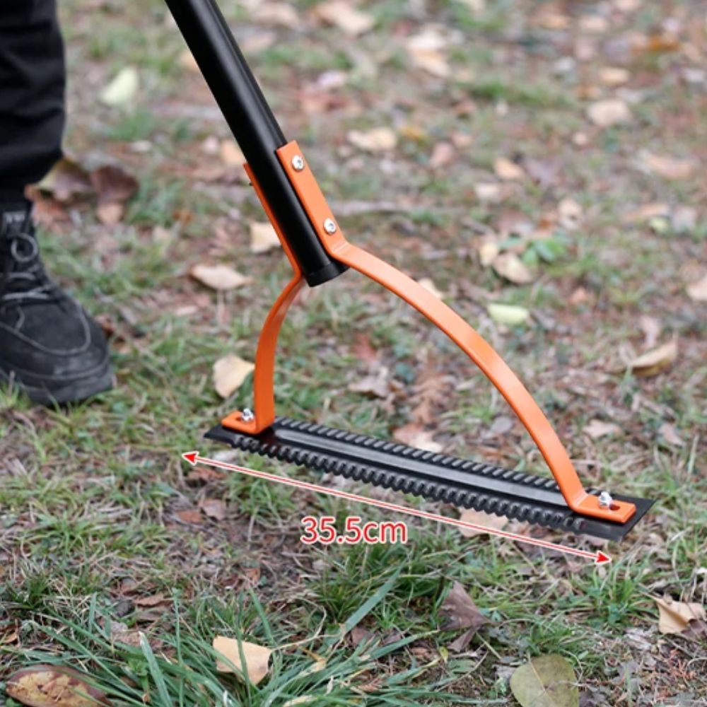 Double Edged Grass Whip – Long Handle Manual Grass & Weed Cutter for Gardening