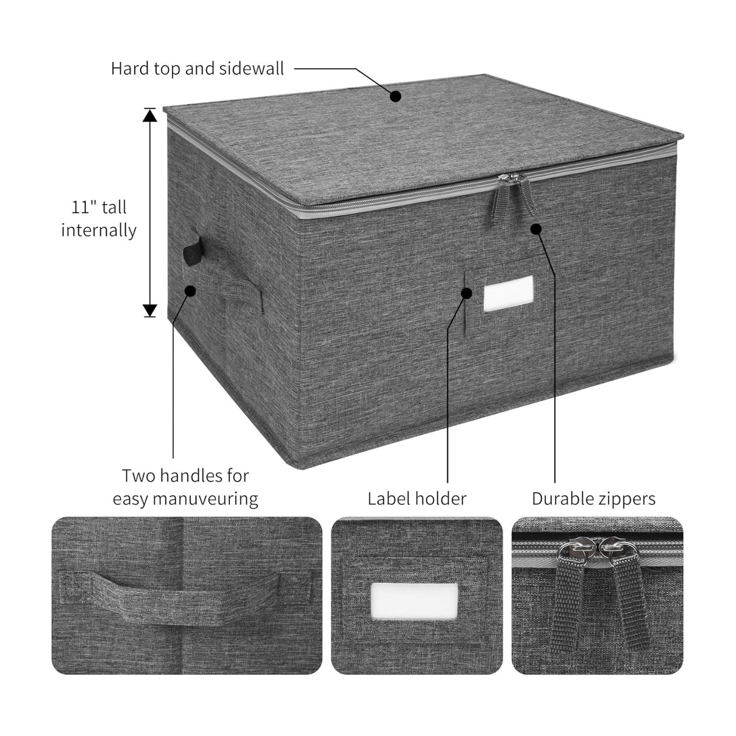 Durable Glass Storage Box – Holds 16 Glasses with Dividers