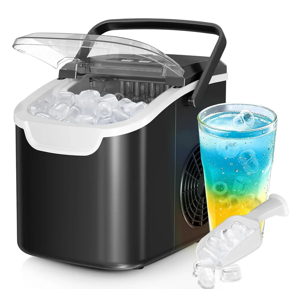 Energy Efficient Ice Maker - Self-Cleaning & LED Display