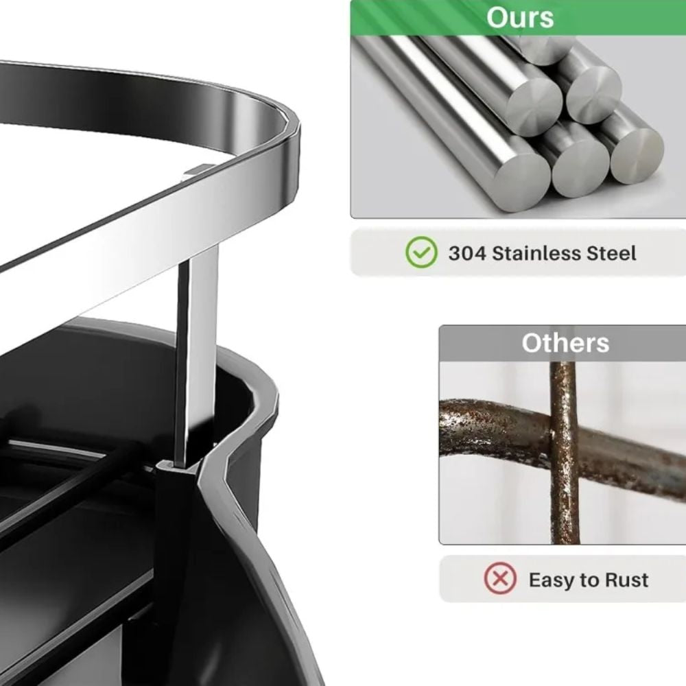 Expandable Stainless Steel Dish Drying Rack – Easy Kitchen Organization