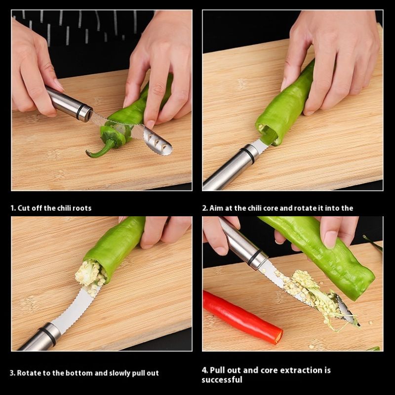 Fruit Corer & Pitter Set – Multi-Tool Stainless Steel Kit