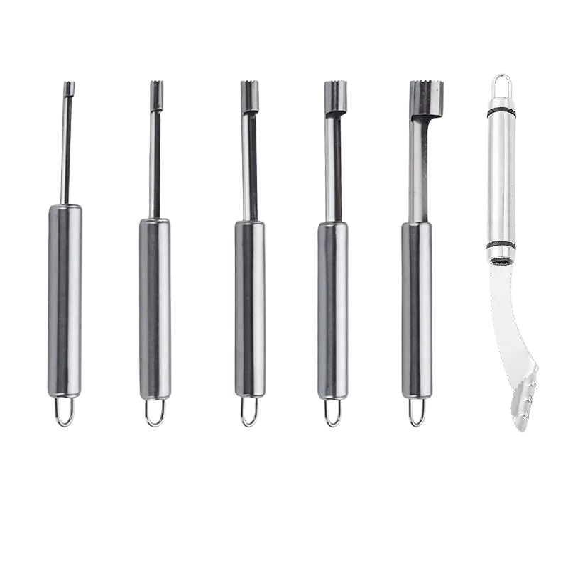 Fruit Corer & Pitter Set – Multi-Tool Stainless Steel Kit