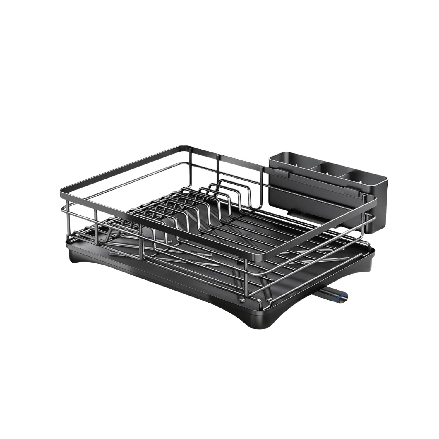 Large Dish Drying Rack with Drainboard – Rustproof Kitchen Dish Drainer & Utensil Holder