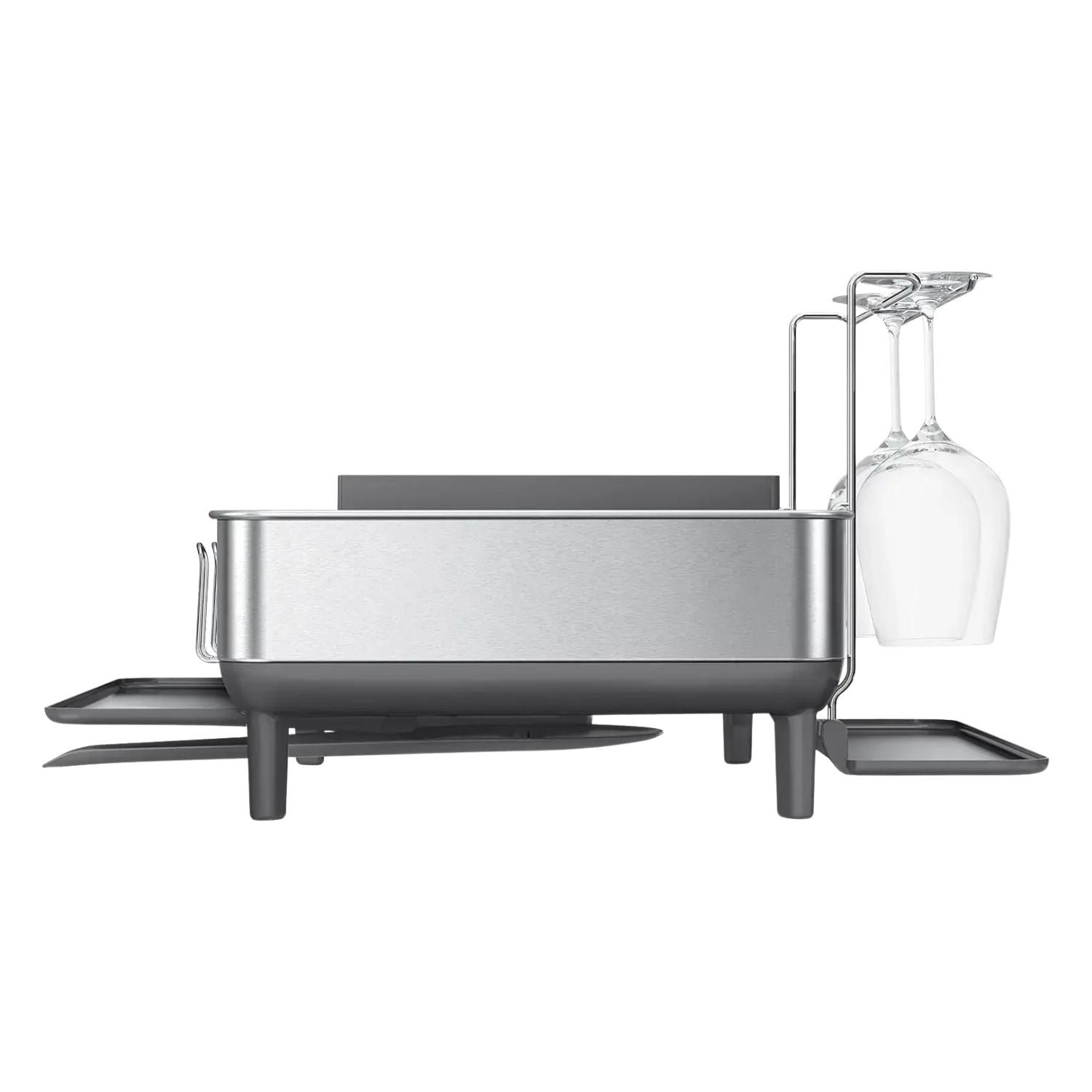 Premium Stainless Steel Dish Drying Rack - Rustproof & Compartments