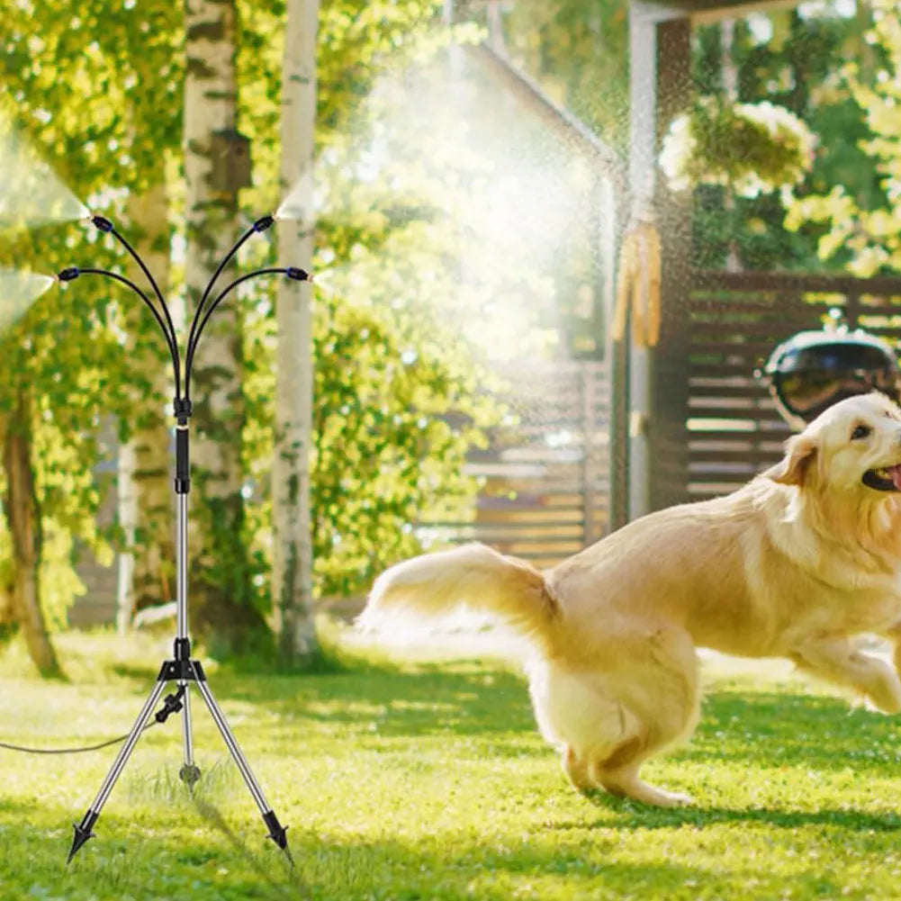 Adjustable Tripod Misting System - Ideal for Decks, Lawns & Camping