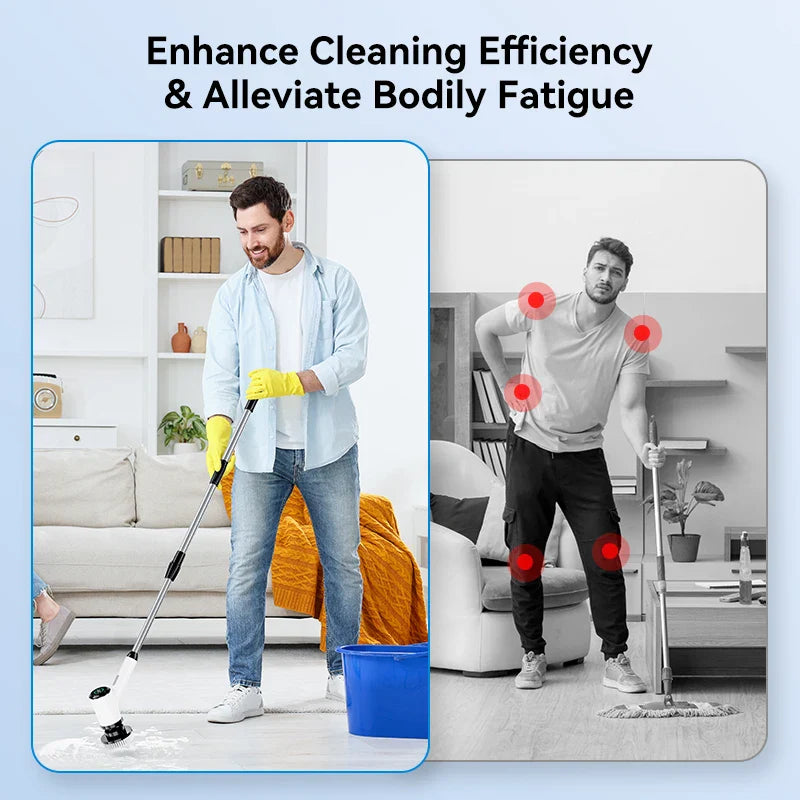 Cordless Spin Scrubber - Floor, Tile & Tub Cleaning