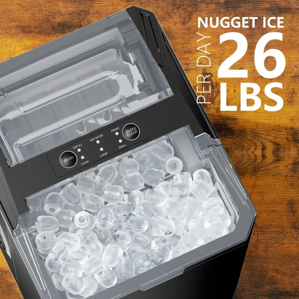 Fast Portable Ice Maker– Compact, Self-Cleaning, 6 Min Ice