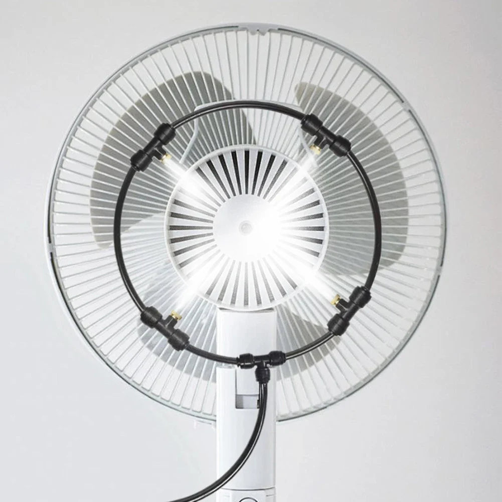 Eco-Friendly Misting Fan Ring - Outdoor Relaxation & Comfort