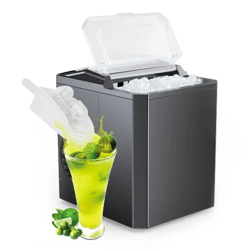 Fast Portable Ice Maker– Compact, Self-Cleaning, 6 Min Ice