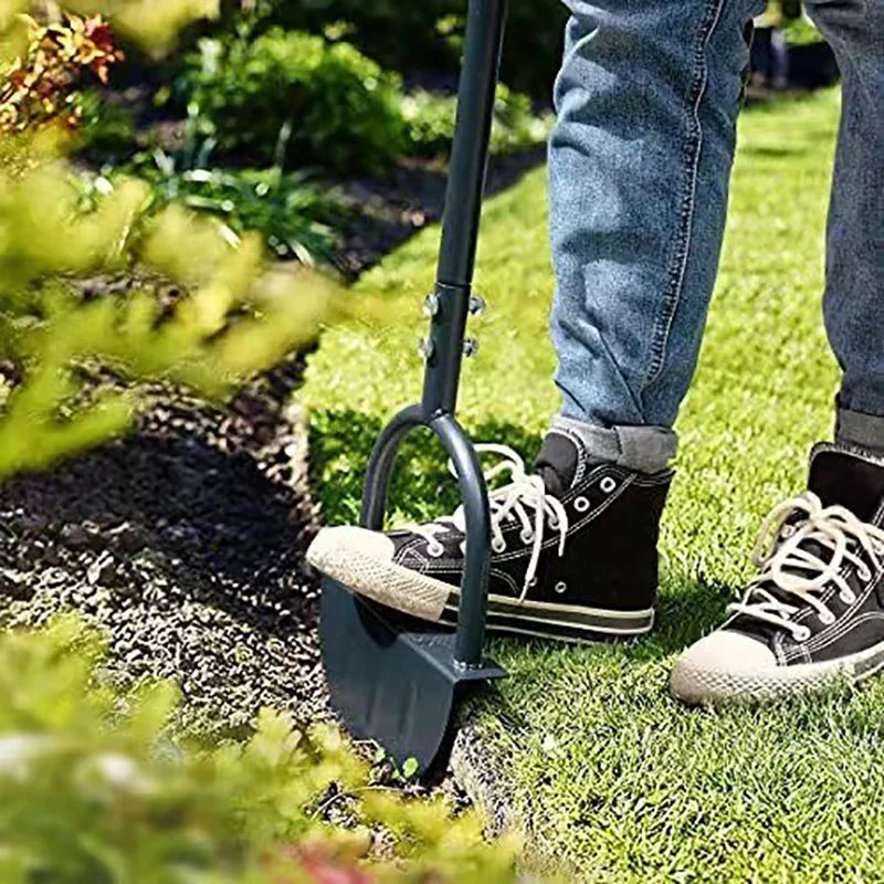 Serrated Half Moon Lawn Edger - Grass Cutter for Garden, Sidewalk, Flower Beds