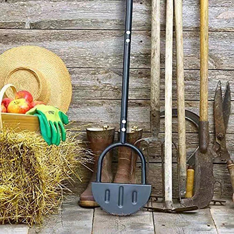 Serrated Half Moon Lawn Edger - Grass Cutter for Garden, Sidewalk, Flower Beds