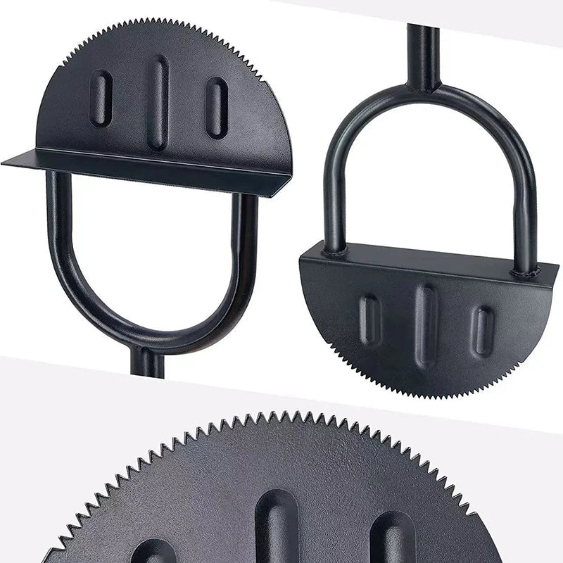Serrated Half Moon Lawn Edger - Grass Cutter for Garden, Sidewalk, Flower Beds