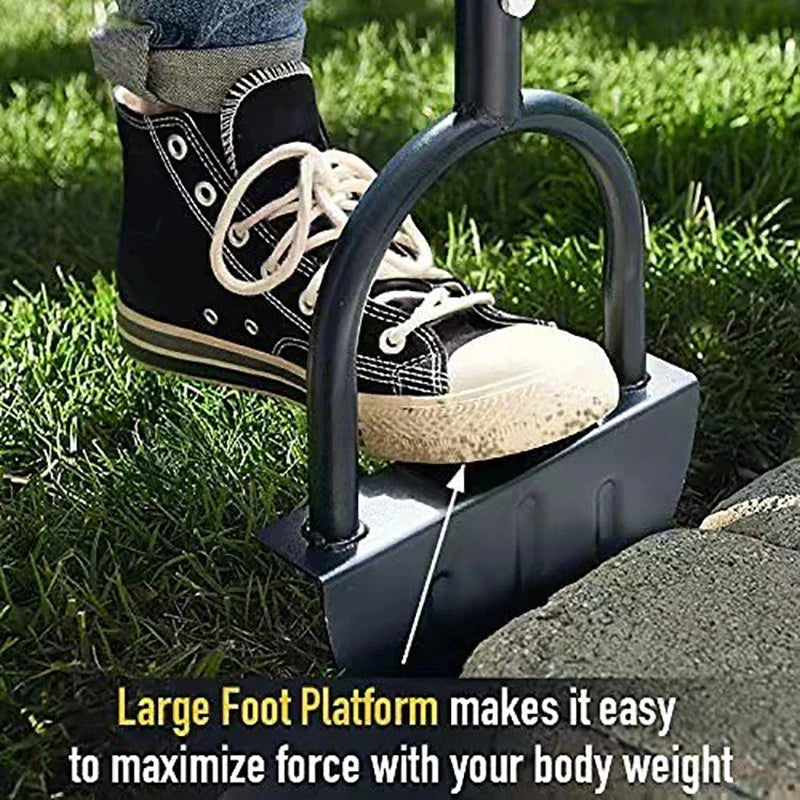 Serrated Half Moon Lawn Edger - Grass Cutter for Garden, Sidewalk, Flower Beds