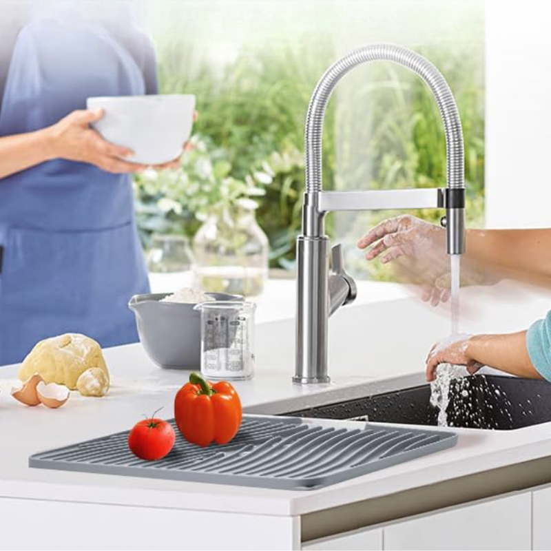 Silicone Dish Drying Mat  – Heat Resistant Sink Drainer