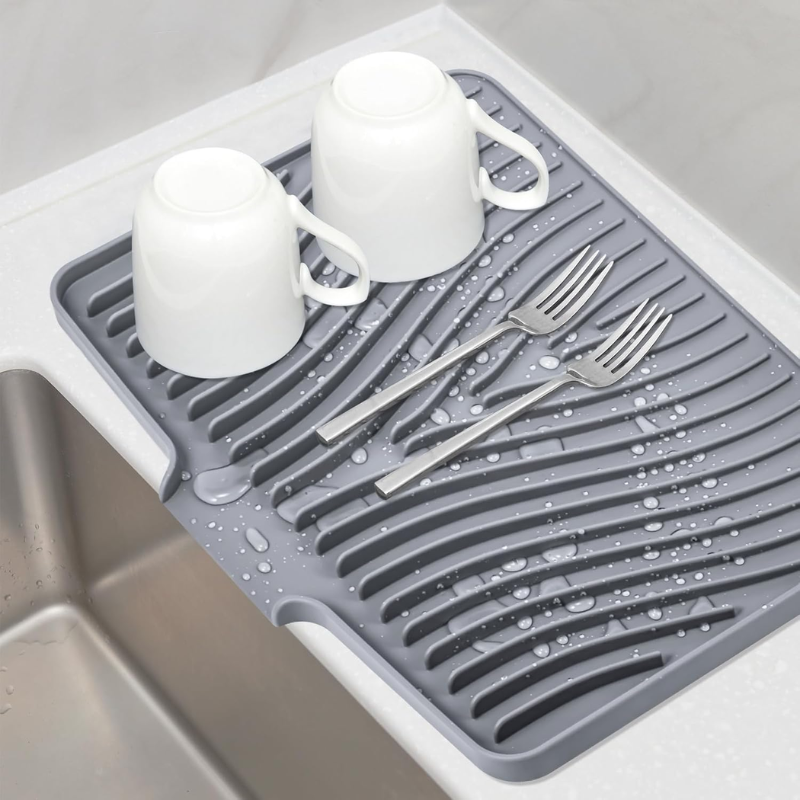 Silicone Dish Drying Mat  – Heat Resistant Sink Drainer