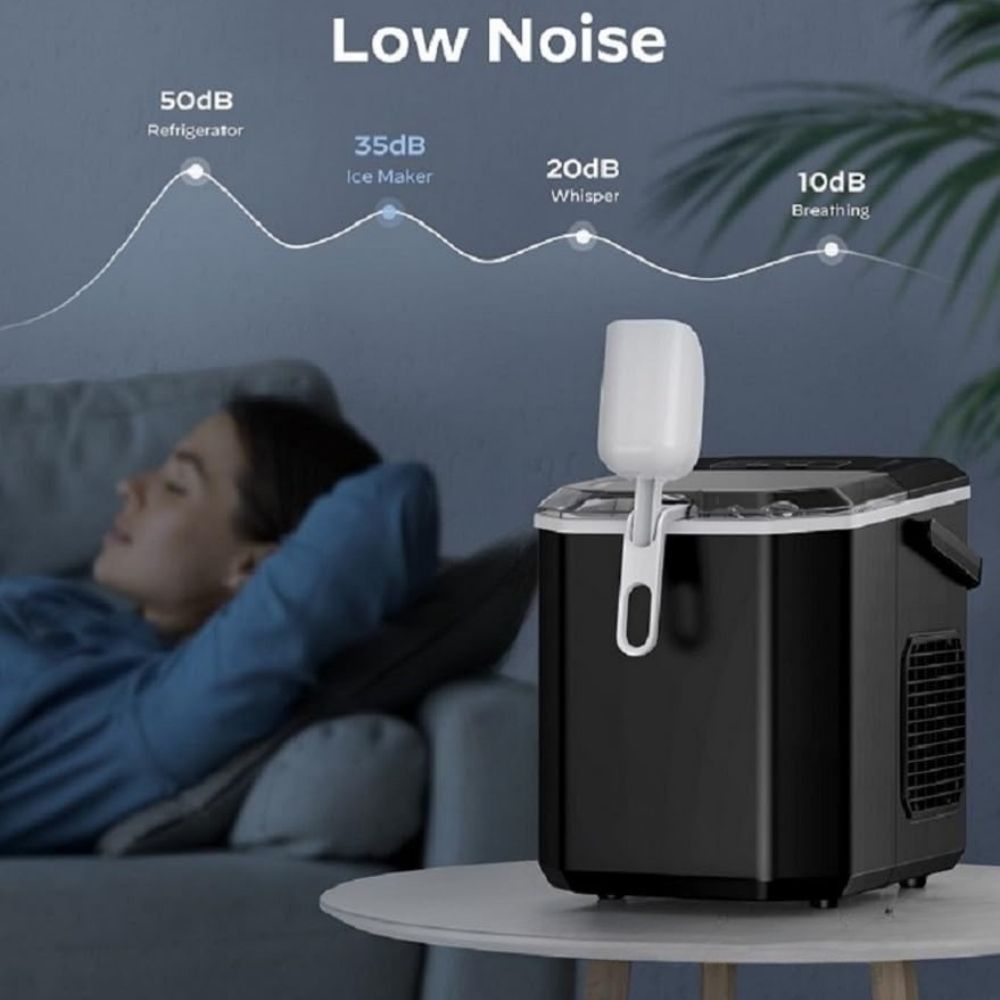 Space-Saving Ice Machine – Ideal for Kitchen, Office, or Travel