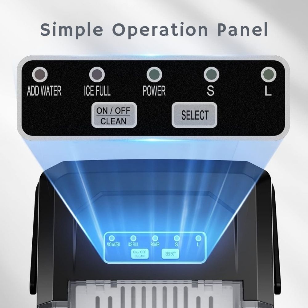 Space-Saving Ice Machine – Ideal for Kitchen, Office, or Travel