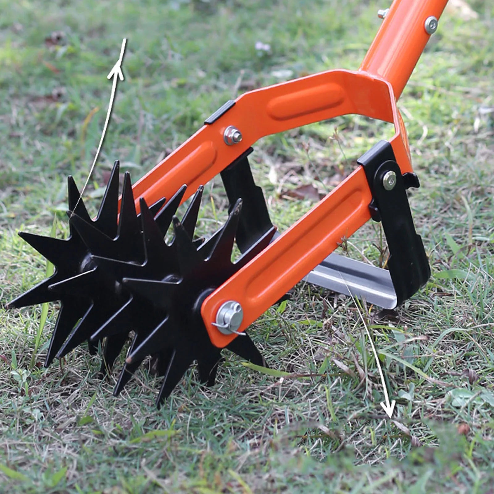 Stainless Steel Garden Hand Tiller – 4 Gear Adjustable Cultivator