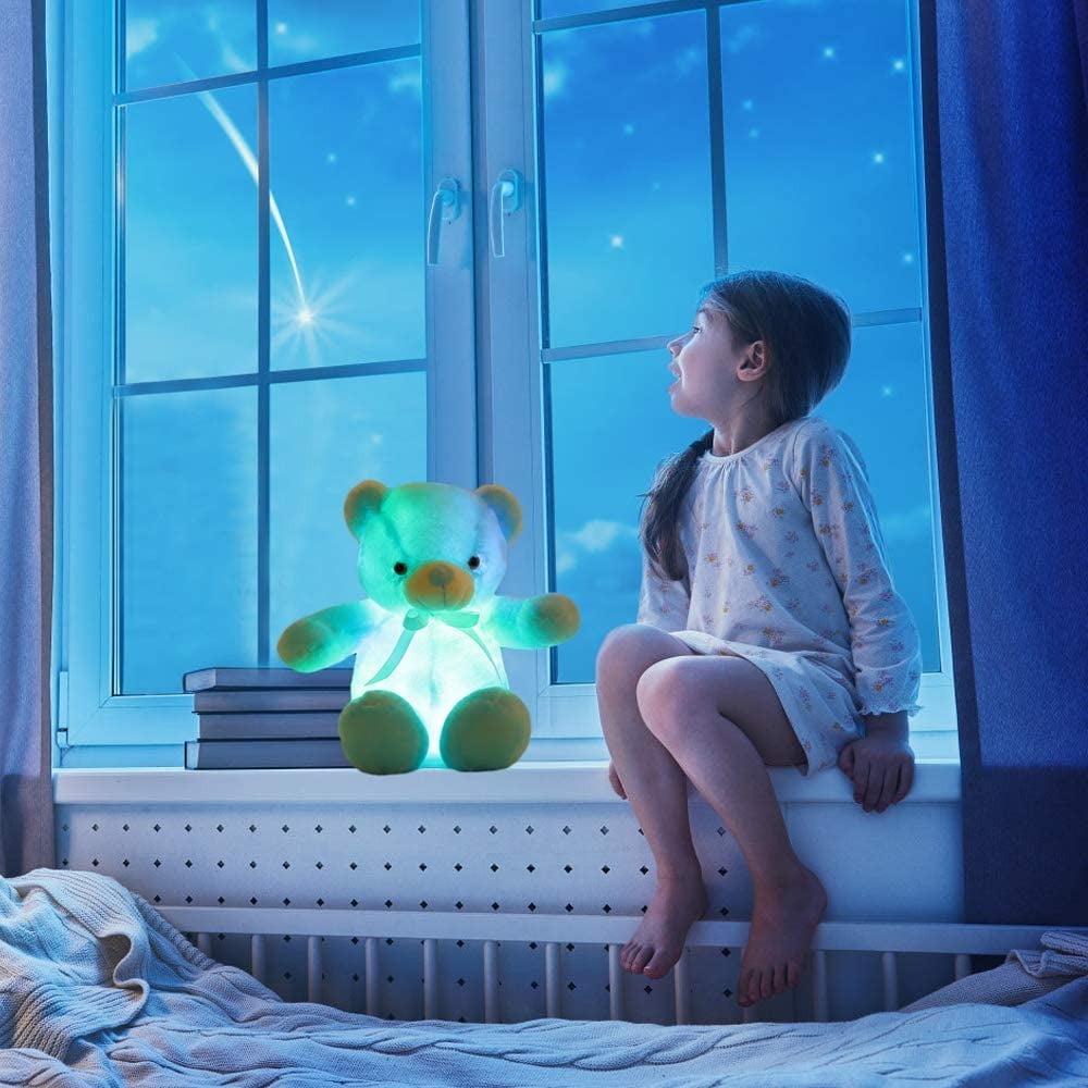 LED Glowing Teddy Bear Plush 20" – Colorful Light-Up Stuffed Toy for Kids