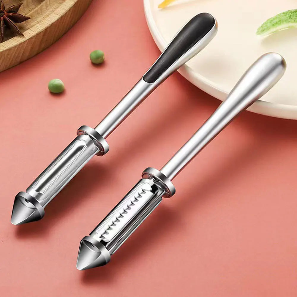 3-in-1 Multifunction Vegetable Peeler - Stainless Steel Kitchen Tool