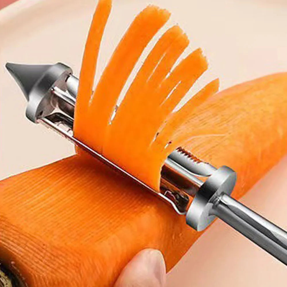 3-in-1 Multifunction Vegetable Peeler - Stainless Steel Kitchen Tool