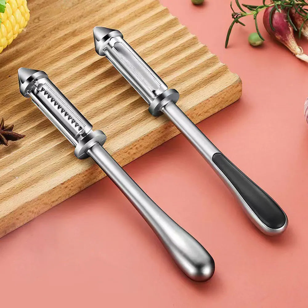 3-in-1 Multifunction Vegetable Peeler - Stainless Steel Kitchen Tool