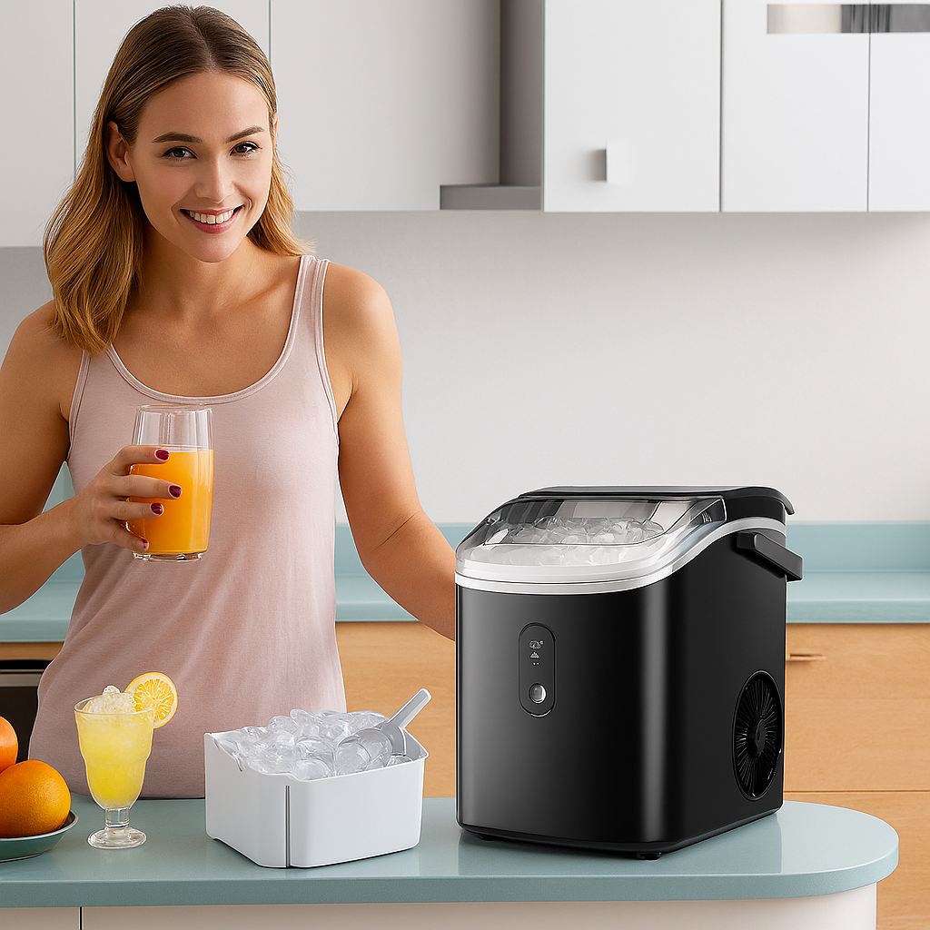 Portable Ice Maker - Fast & Compact Design